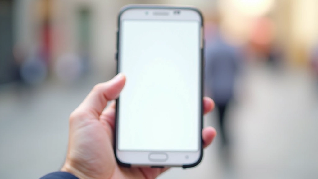 Ecrã de smartphone mostrando transição visual de um botão de estado inativo para ativo, com animação de ripple effect e mudança de cor